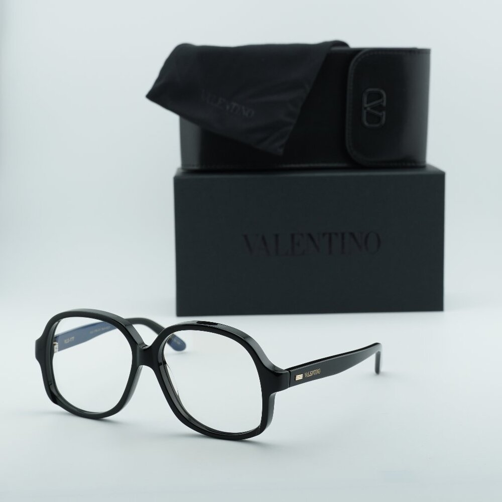 Valentino VLX-177 177A Square Eyeglasses - Black/Gold 59mm